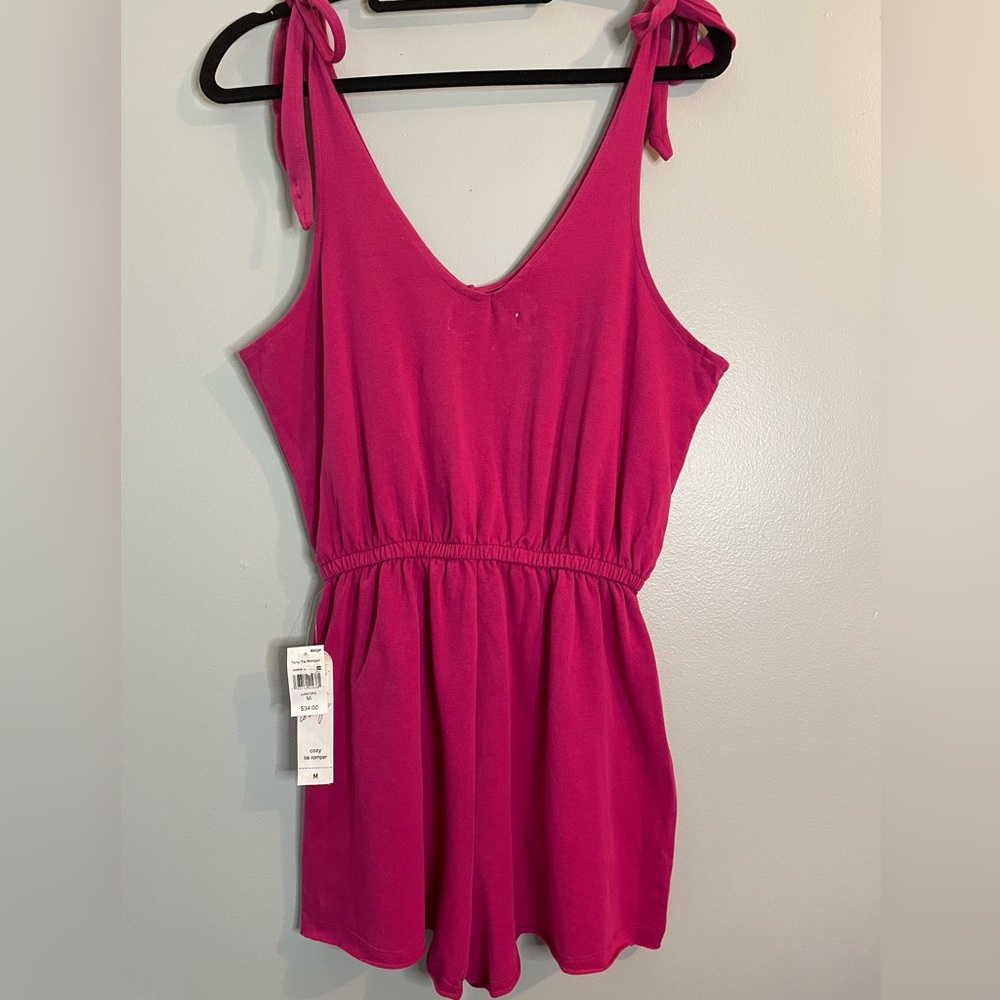 VANILLA STAR JR Terry Toe Romper With Elastic Waist And Pockets SZ/Med - Picture 6 of 9